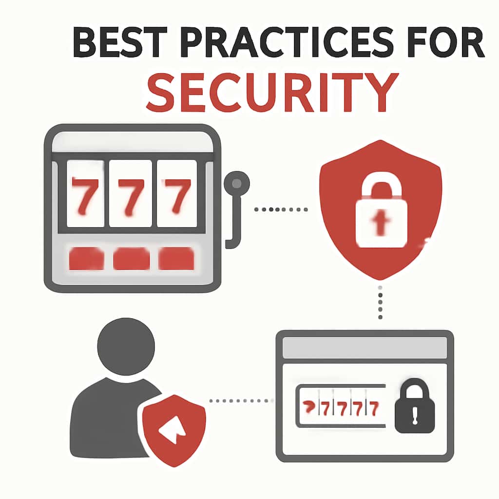 A diagram outlining key practices for maintaining Slot Game Win security.