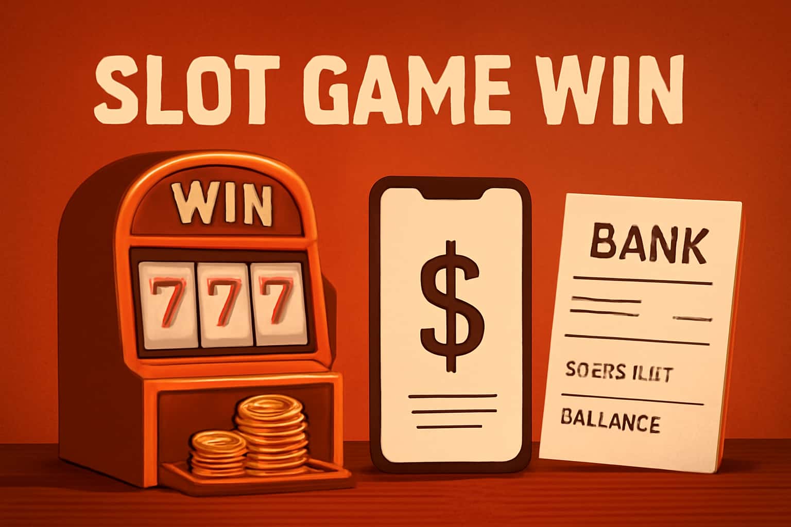 An informative scene illustrating account recovery steps for Slot Game Win.