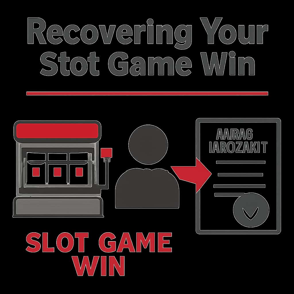 An educational diagram detailing recovery steps for Slot Game Win.