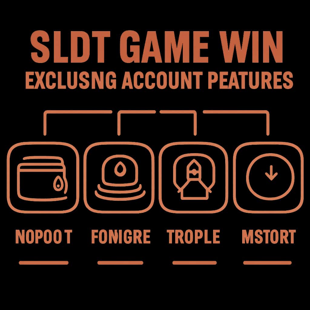 A diagram showcasing the features of Slot Game Win accounts.