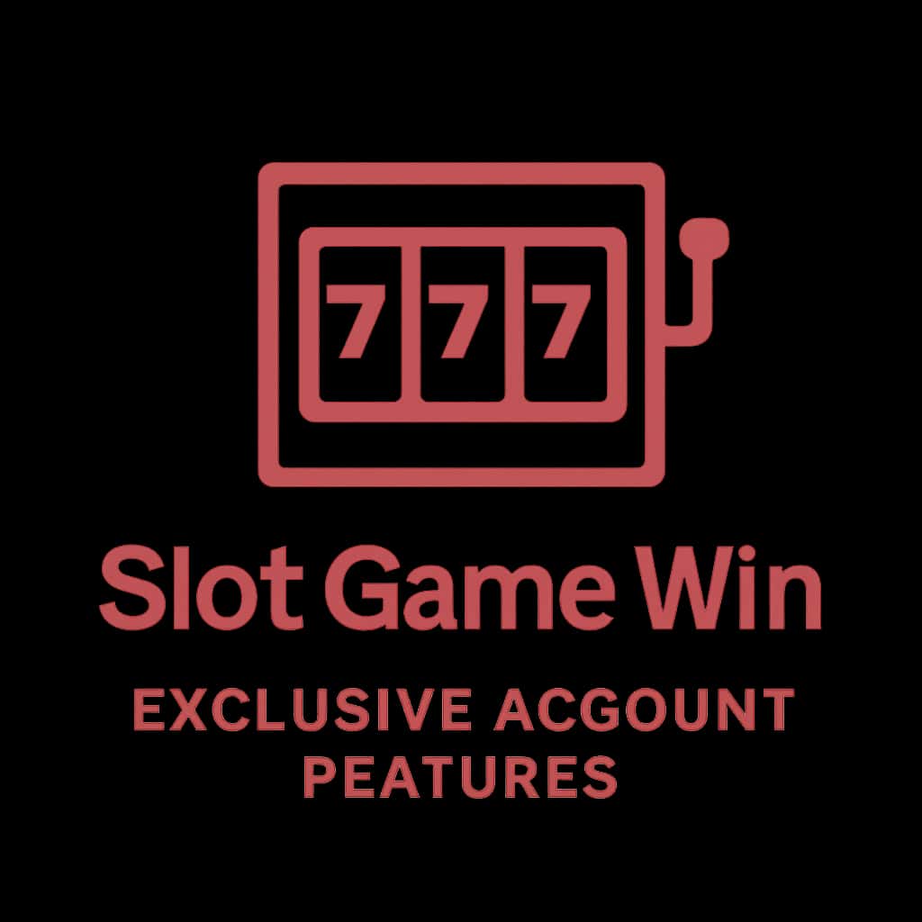 A badge representing Slot Game Win Exclusive Account Features.
