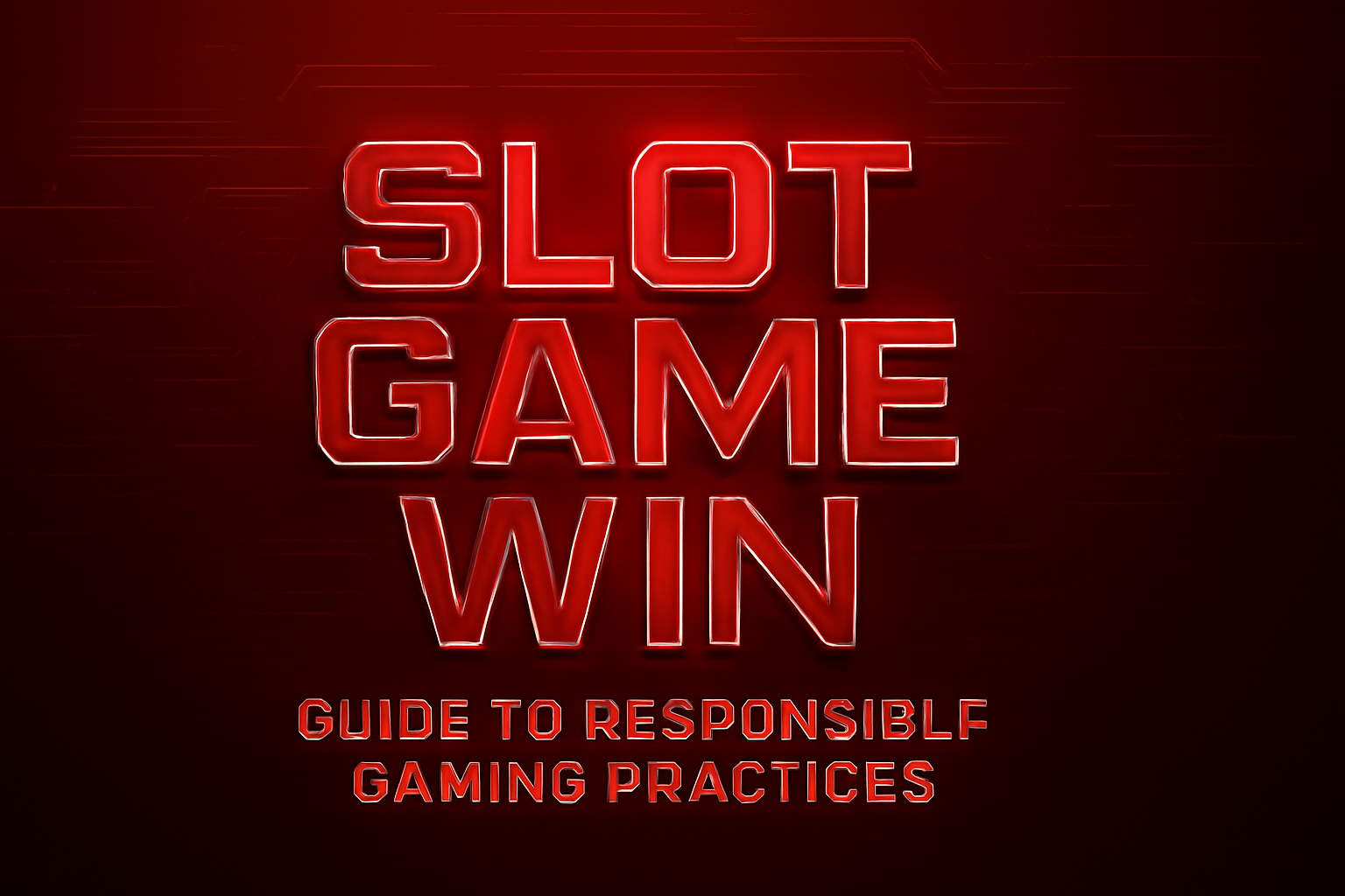 An informational scene related to Slot Game Win policies, featuring the title clearly.