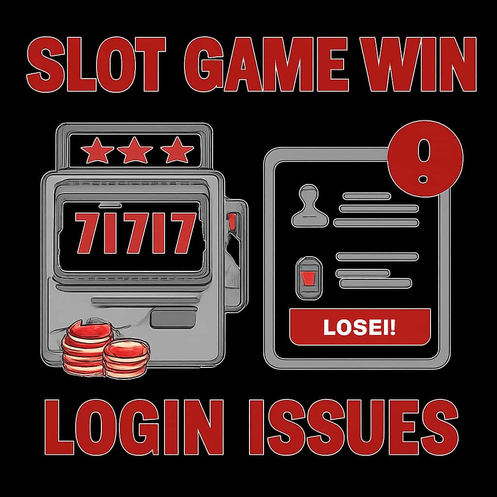 An educational diagram illustrating solutions to Slot Game Win Login Issues.