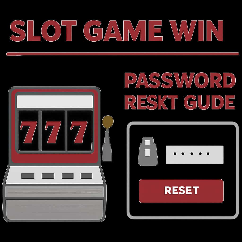 Diagram showcasing steps for resetting the Slot Game Win password.