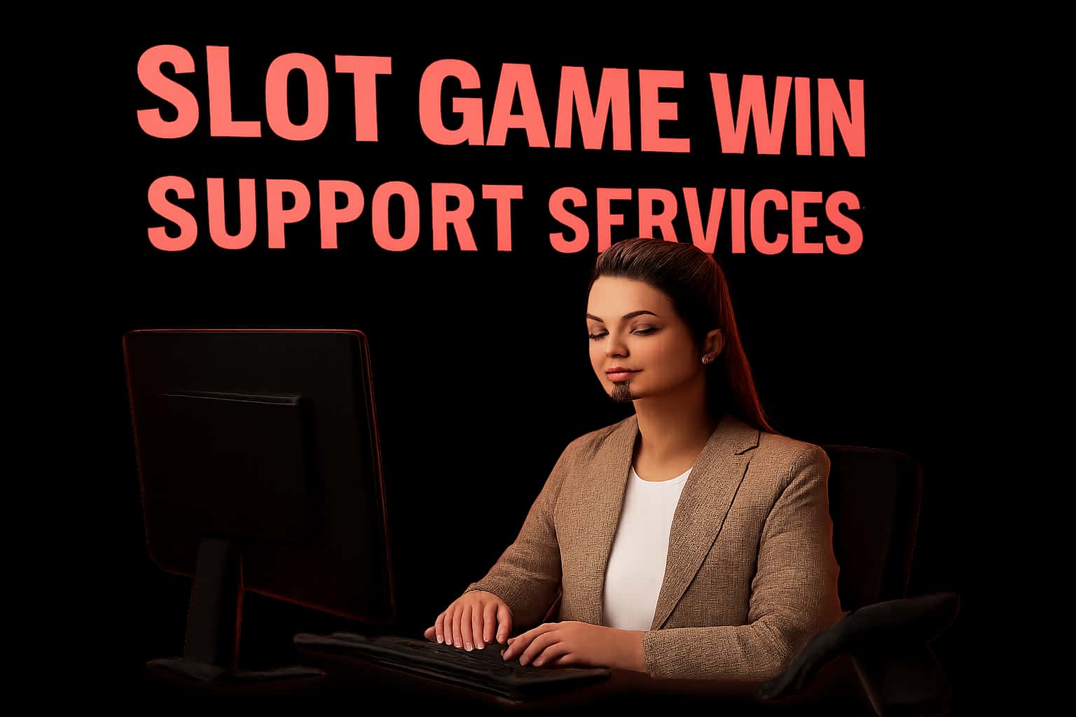 An informative depiction of Slot Game Win Support Services.