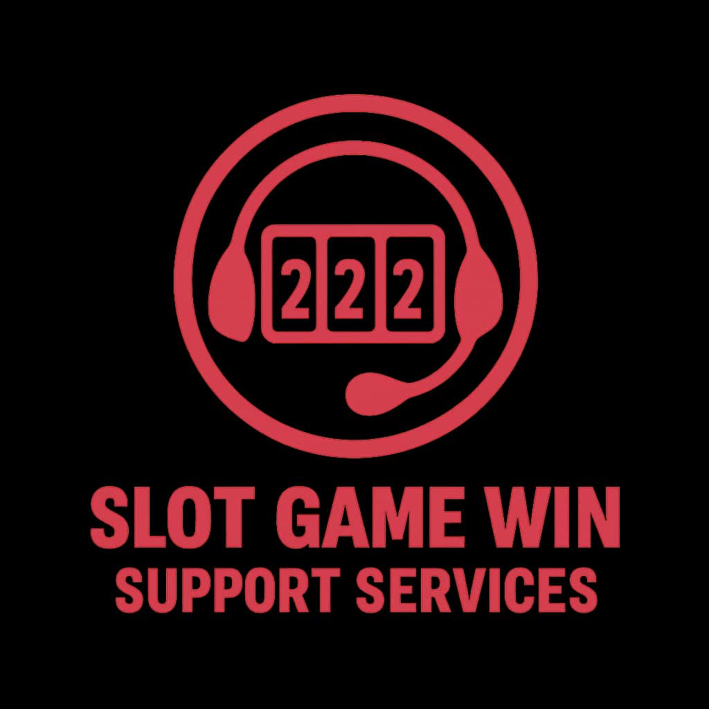 A badge representing Slot Game Win Support Services.