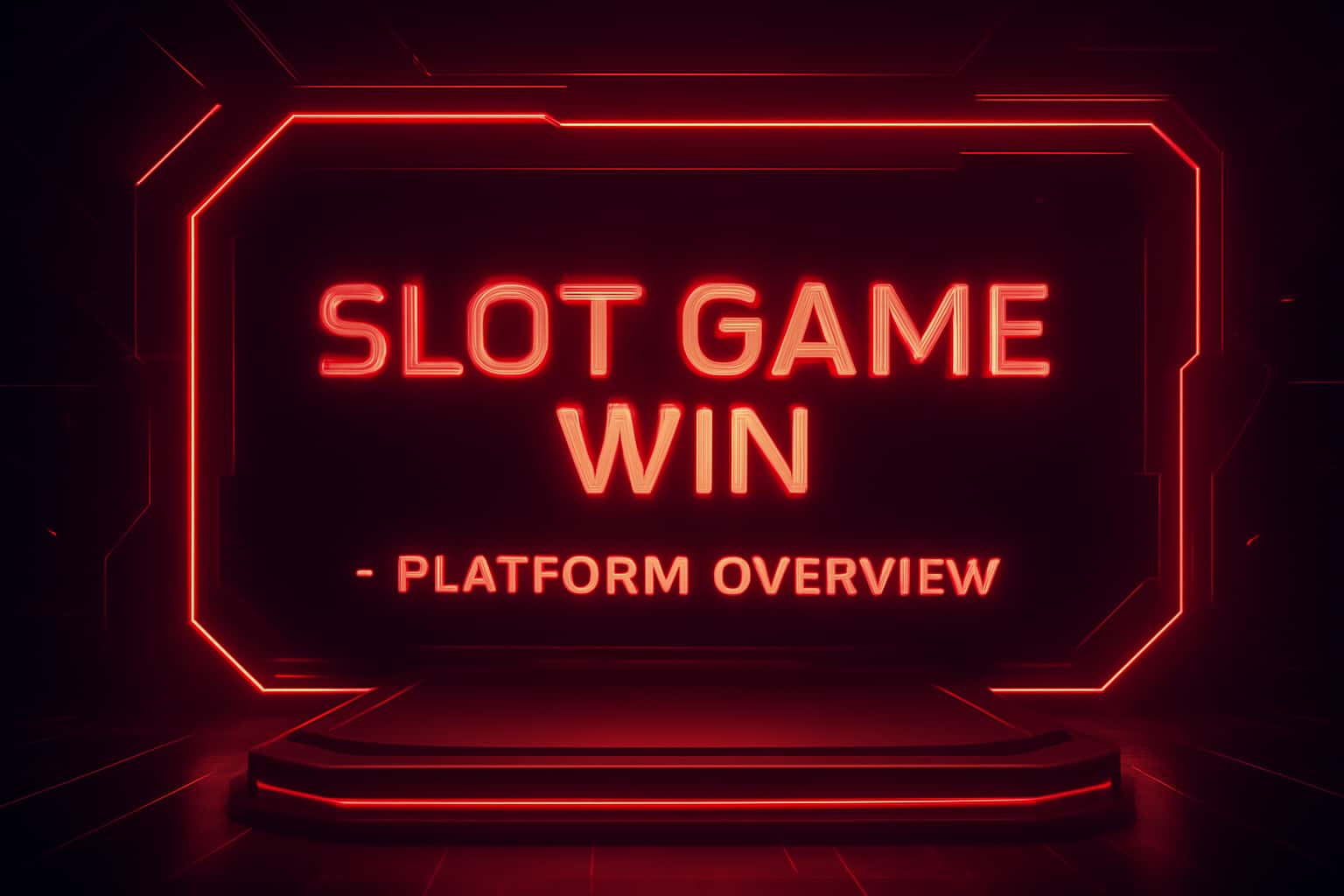 Futuristic gaming platform backdrop